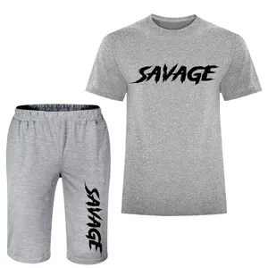 ست تی شرت و شلوارک مردانه مدل A163