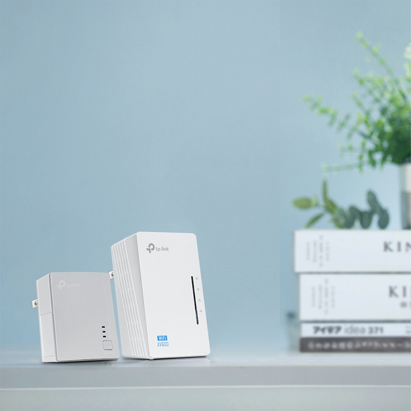 آداپتور پاورلاین تی پی-لینک مدل TL-WPA4220KIT V4.1 به همراه گسترش دهنده بی‌سیم