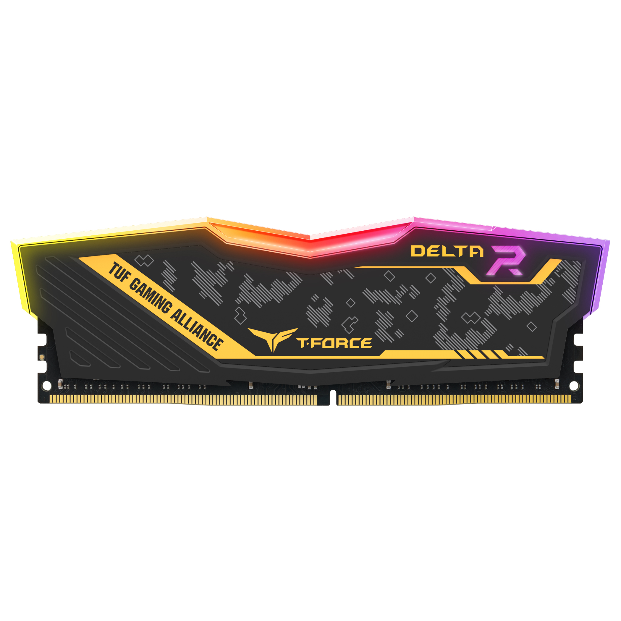 رم دسکتاپ DDR4 تک کاناله 3200 مگاهرتز  CL16 تیم گروپ مدل T-Force TUF Delta RGB ظرفیت 32 گیگابایت