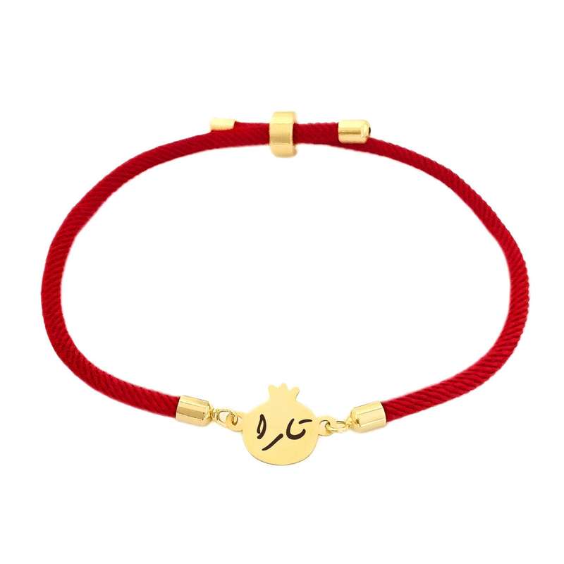 دستبند طلا 18 عیار دخترانه لیردا مدل اسم تارا nar