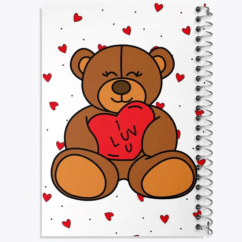 دفتر ژورنال نویسی 50 برگ خندالو مدل نقطه ای طرح عاشقانه کد 1897