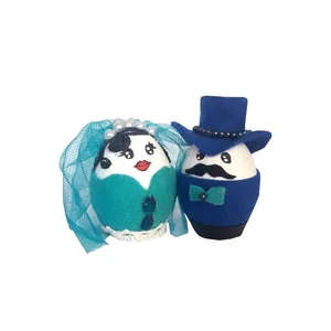 تخم مرغ تزیینی مدل خانوم و آقا بسته دو عددی