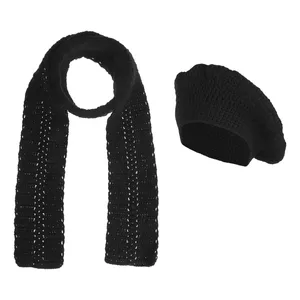 ست کلاه و شال گردن بافتنی زنانه مدل K04