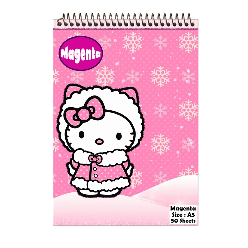 دفتر نقاشی مجنتا طرح کیتی کد 0088