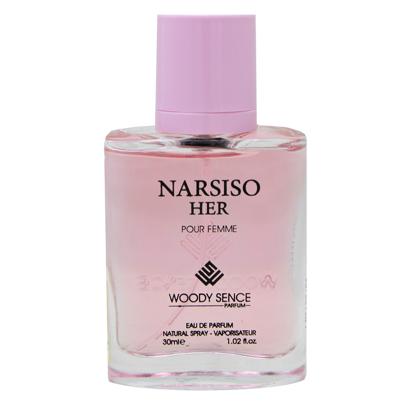 عطر جیبی زنانه وودی سنس مدل NARSISO HER حجم 30 میلی لیتر عطر جیبی زنانه وودی سنس مدل NARSISO HER حجم 30 میلی لیتر