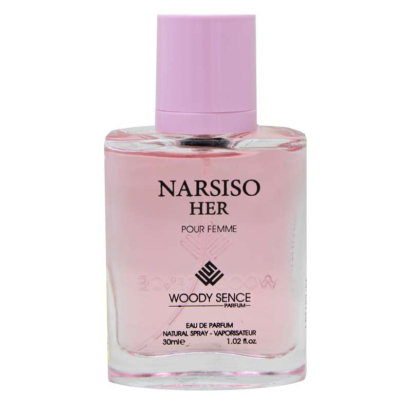 عطر جیبی زنانه وودی سنس مدل NARSISO HER حجم 30 میلی لیتر عطر جیبی زنانه وودی سنس مدل NARSISO HER حجم 30 میلی لیتر