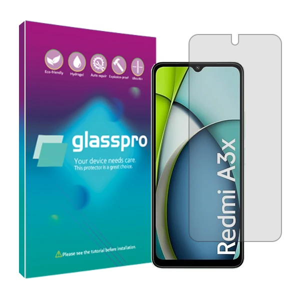 محافظ صفحه نمایش شفاف گلس پرو مدل Resistant مناسب برای گوشی موبایل شیائومی Redmi A3x