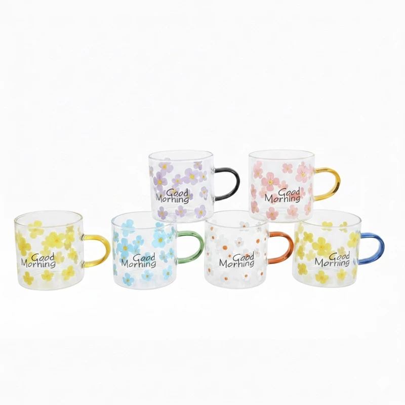 فنجان مدل شات قهوه پیرکس مجموعه 6 عددی