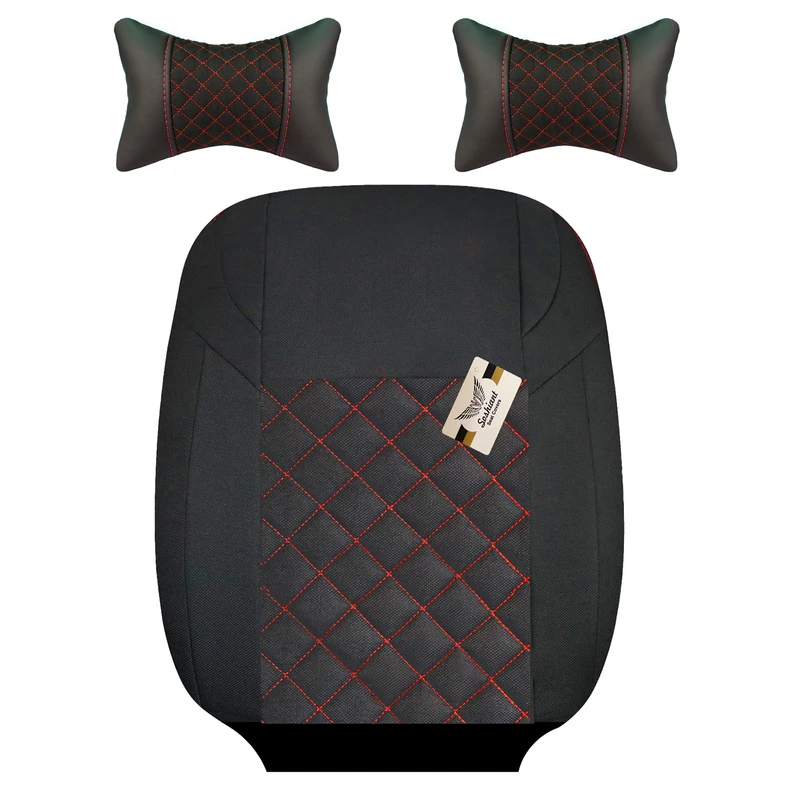 روکش صندلی خودرو سوشیانت مدل A_126 مناسب برای تیبا 2 به همراه پشت گردنی