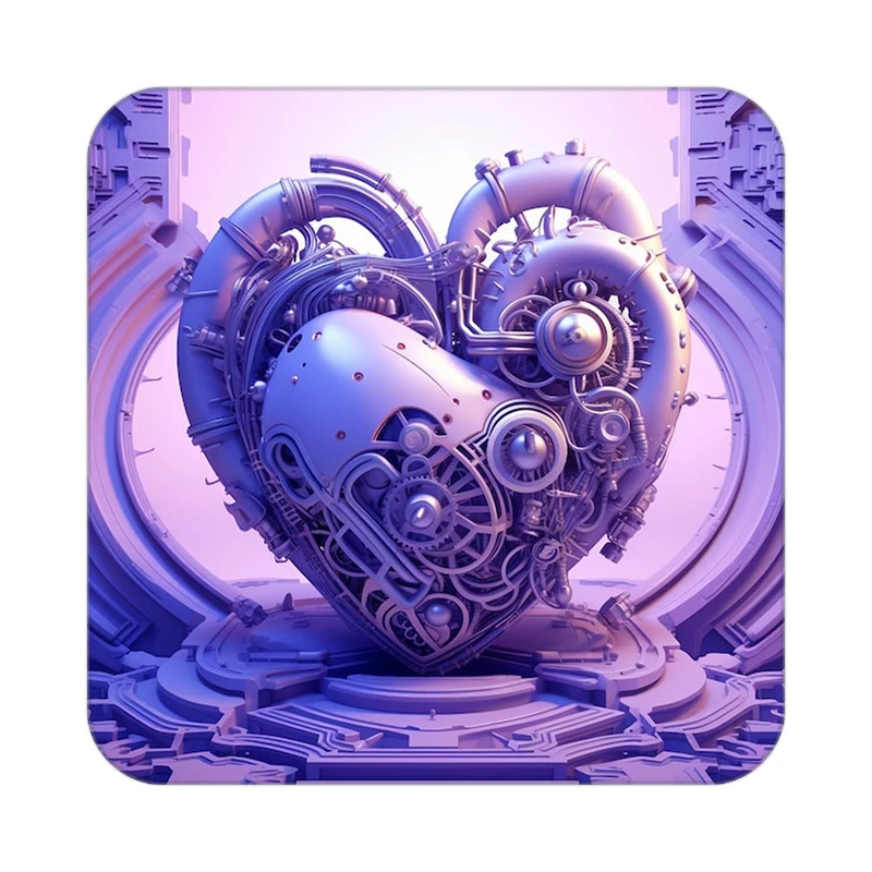 زیر لیوانی کاکتی مدل عاشقانه کد mp10443