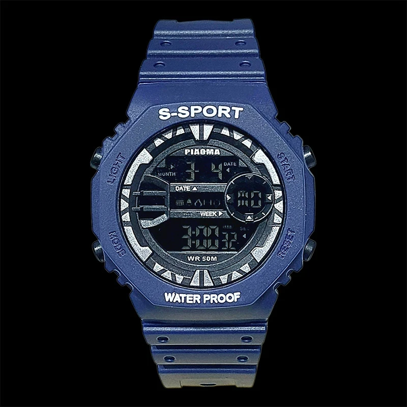 ساعت مچی دیجیتال مردانه پیائوما مدل ضد آب کد BU-9108