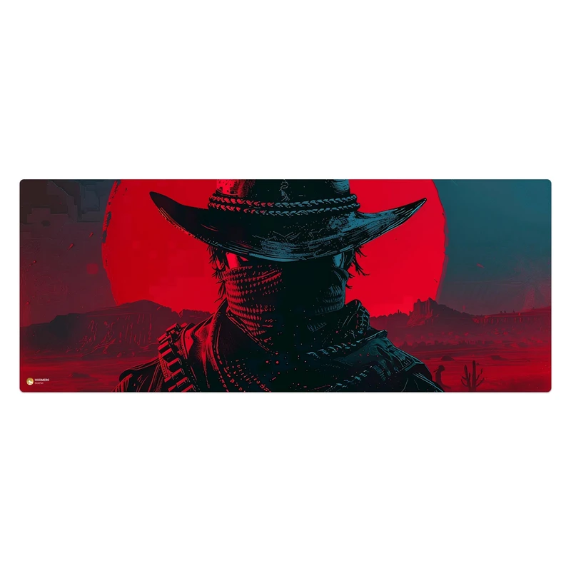 ماوس پد هومرو مدل HX128 طرح Red Dead Redemption سایز 40x100 سانتی‌متر