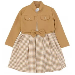 ست کت و پیراهن دخترانه مدل پریناز K-01
