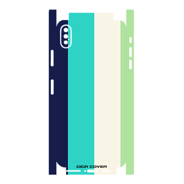 برچسب پوششی گیگا کاور کد fullskin rainbow 1 مناسب برای گوشی موبایل اپل iPhone X/XS MAX
