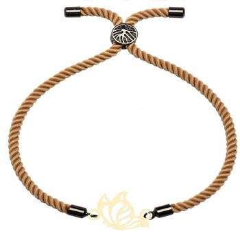 دستبند طلا 18 عیار زنانه کرابو طرح پروانه مدل kr10058