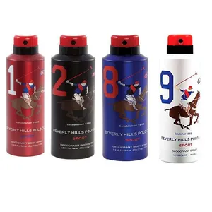 اسپری مردانه بورلی هیلز پولو کلاب کد 001 حجم 175 میلی لیتر  مجموعه 4 عددی
