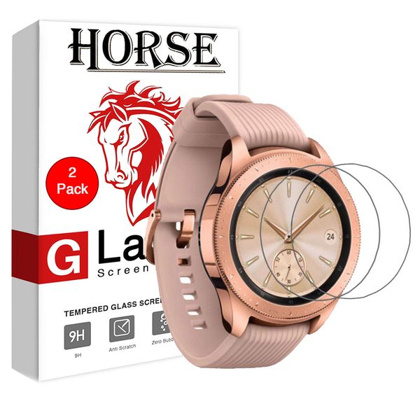 محافظ صفحه نمایش گلس هورس مدل Ultra Clear Crystal مناسب برای ساعت سامسونگ Galaxy Watch 42mm بسته دو عددی محافظ صفحه نمایش گلس هورس مدل Ultra Clear Crystal مناسب برای ساعت سامسونگ Galaxy Watch 42mm بسته دو عددی