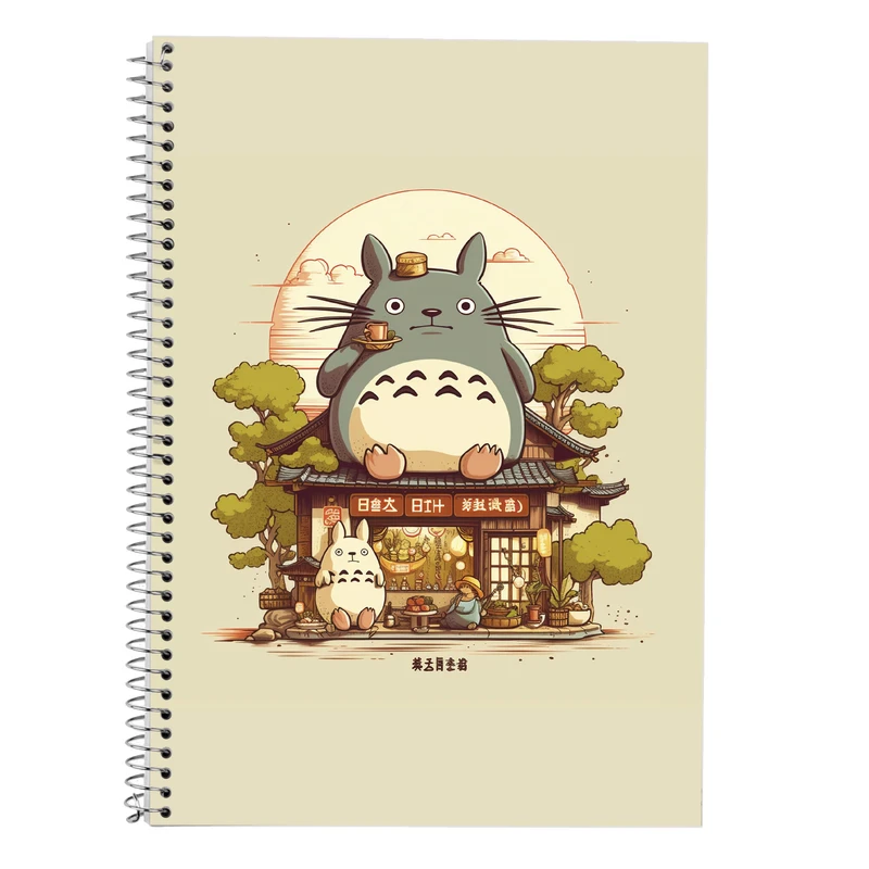 دفتر زبان 50 برگ مدوپد مدل دوخط طرح Ghibli کد DF2477