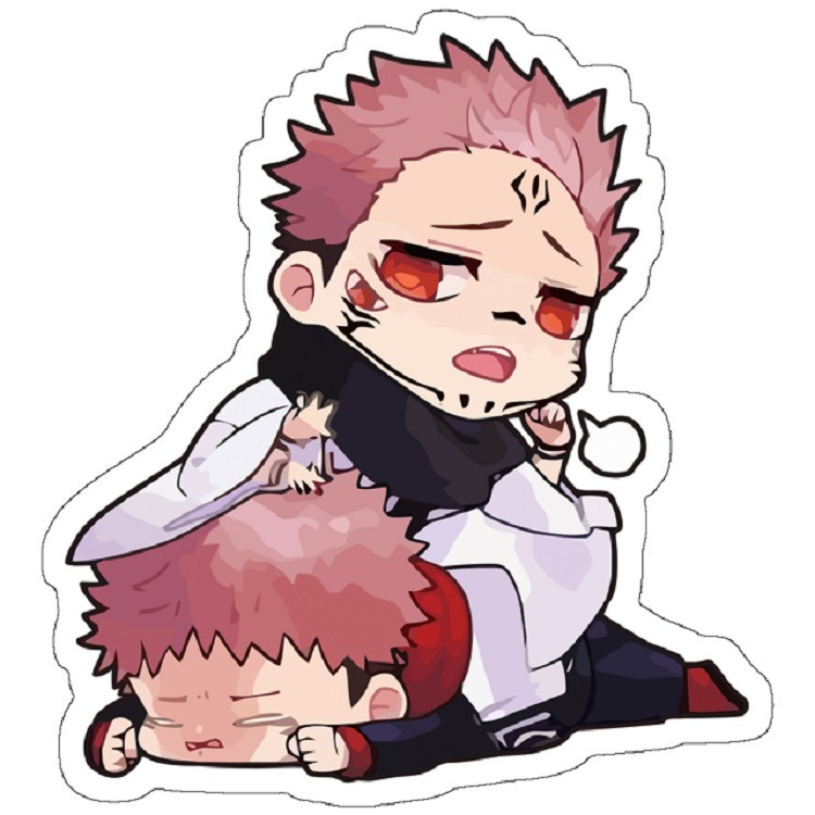 استیکر لپ تاپ مدل Chibi Jujutsu Kaisen