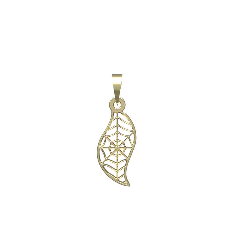 آویز گردنبند طلا 18 عیار زنانه مدوپد مدل تار عنکبوت کد PA1-13557