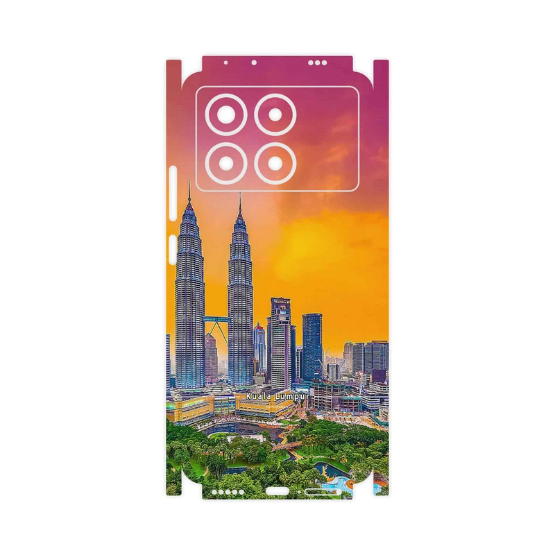 برچسب پوششی ماهوت مدل City of Kuala Lumpur-FullSkin مناسب برای گوشی موبایل شیائومی Poco X6 Pro