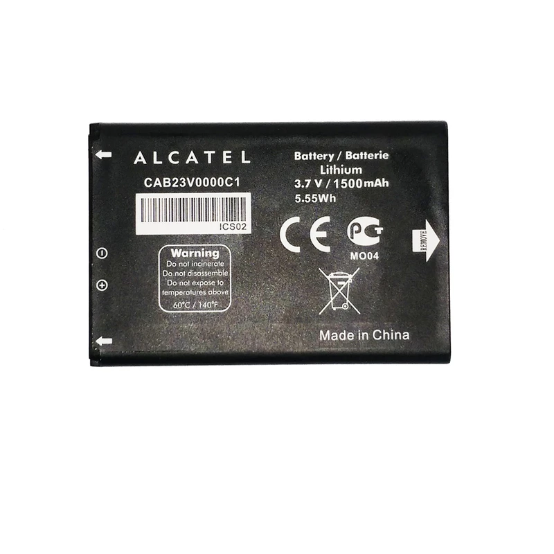 باتری موبایل مدل cab23v0000c1 ظرفیت 1500 میلی آمپر ساعت مناسب برای گوشی موبایل آلکاتل Y800