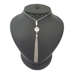 گردنبند نقره زنانه ترمه ۱ مدل فانتزی کد smed 1093