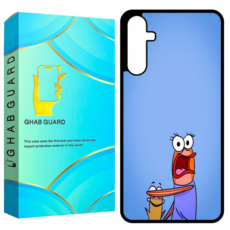 کاور قاب گارد طرح ماهی باب اسفنجی مدل GCHPA24 مناسب برای گوشی موبایل سامسونگ Galaxy A24 4G