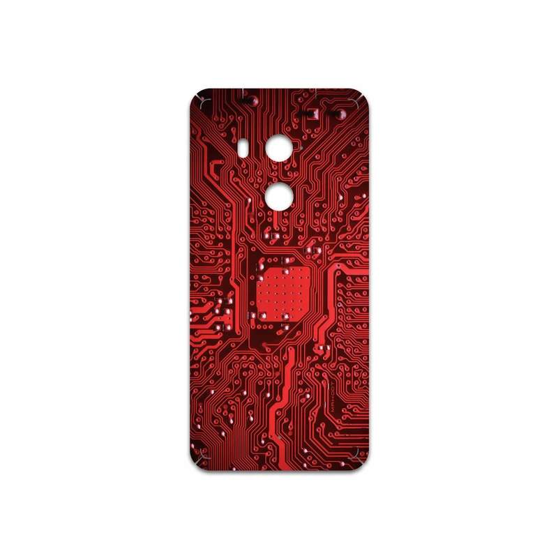 برچسب پوششی ماهوت مدل Red Printed Circuit Board مناسب برای گوشی موبایل اچ تی سی U11 Plus