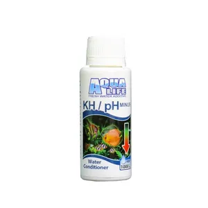 محلول کاهنده KH/PH آب آکواریوم آکوالایف مدل khph100 حجم 100 میلی لیتر به همراه یک عدد دلفین تزئینی