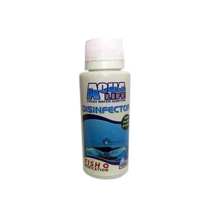 محلول ضد عفونی کننده آب آکواریوم مدل Disinfector100 حجم 100 میلی لیتر به همراه یک عدد دلفین تزئینی