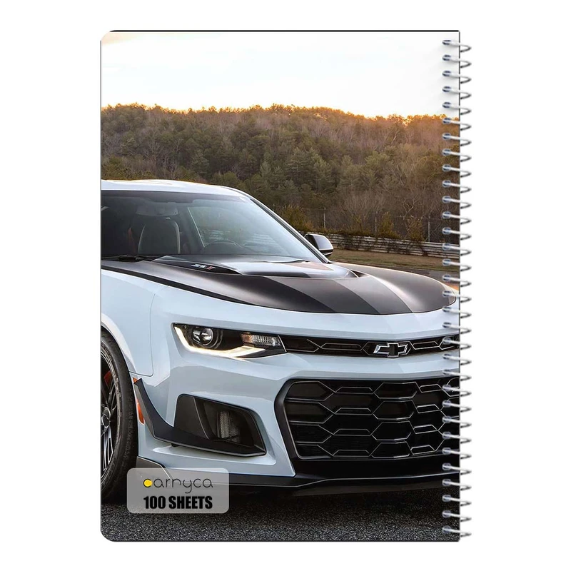 دفتر مشق 100 برگ سیمی کارنیکا طرح شورولت کامارو Chevrolet Camaro کد 24428