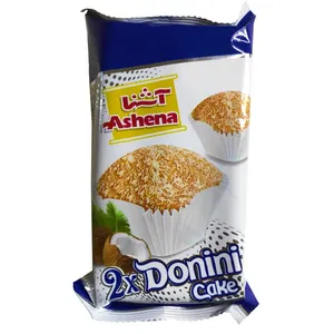 کیک دونینی دوقلو نارگیلی آشنا - 60 گرم بسته 6 عددی