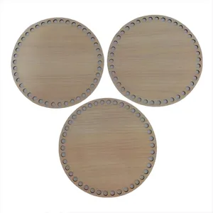 کفی تریکو بافی مدل  دایره 15 کد A15-3 بسته 3 عددی