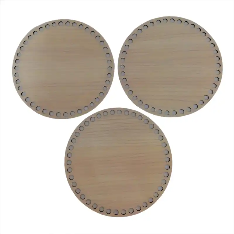 کفی تریکو بافی مدل دایره 15 کد A15-3 بسته 3 عددی