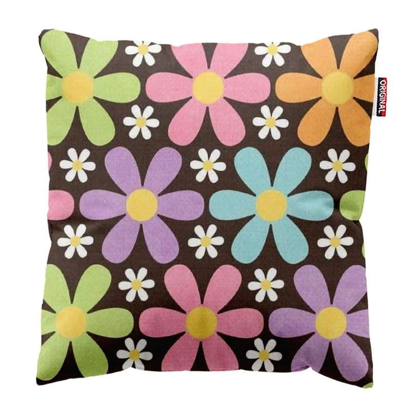   کوسن پاد آفرین طرح گل کد 3446 سایز 30*30 سانتی متر