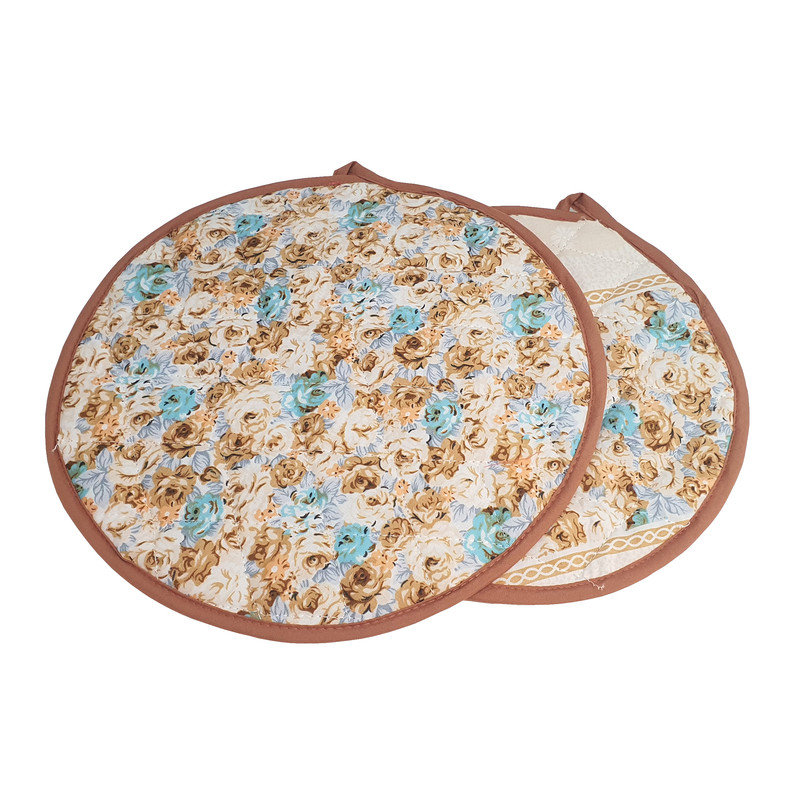 ست دم کنی 2 تکه بیلین طرح گل  کد 5307