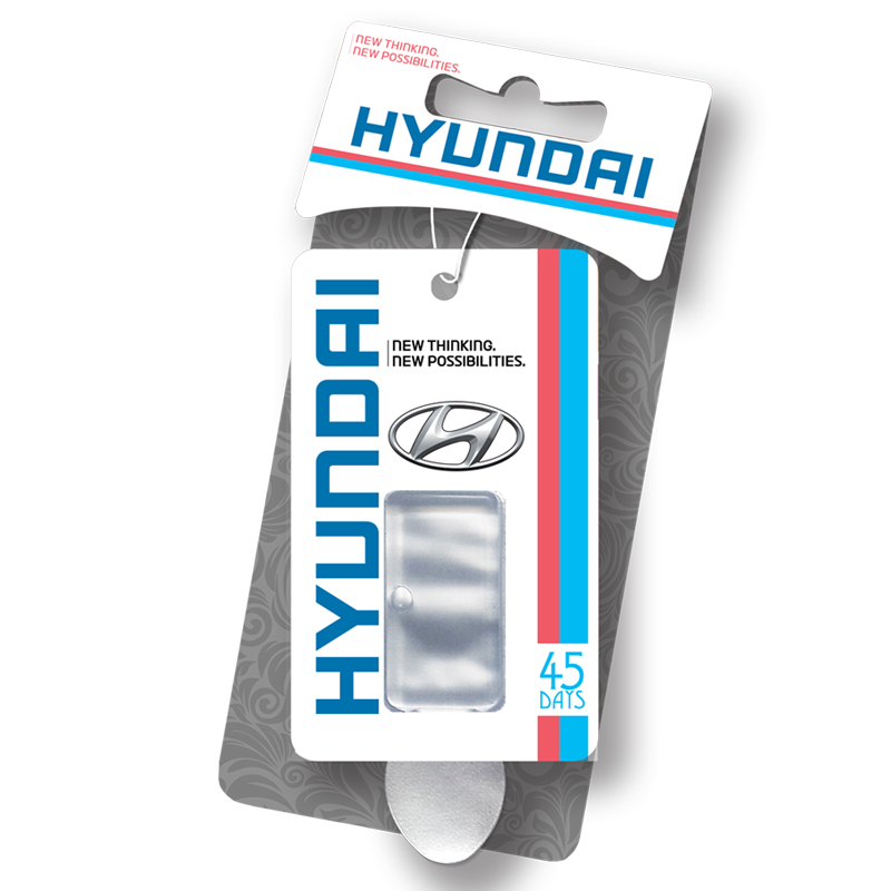 خوشبو کننده خودرو کوییک کلین طرح Hyundai-W-L با رایحه لیمو حجم 4.5 میلی گرم