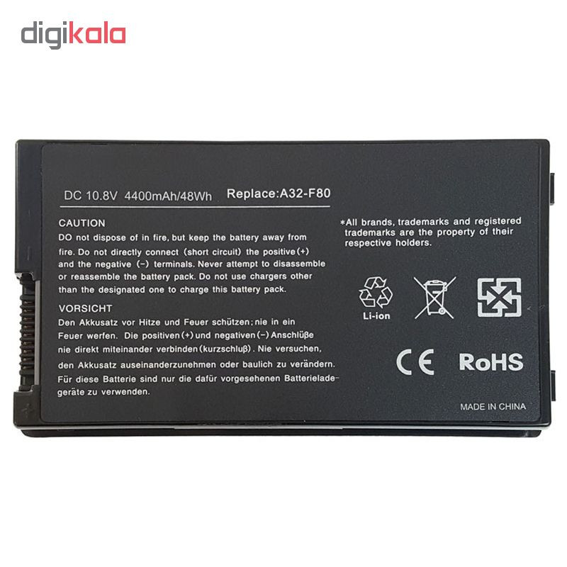 باتری لپ تاپ 6 سلولی مدل F8 برای لپ تاپ ASUS F80