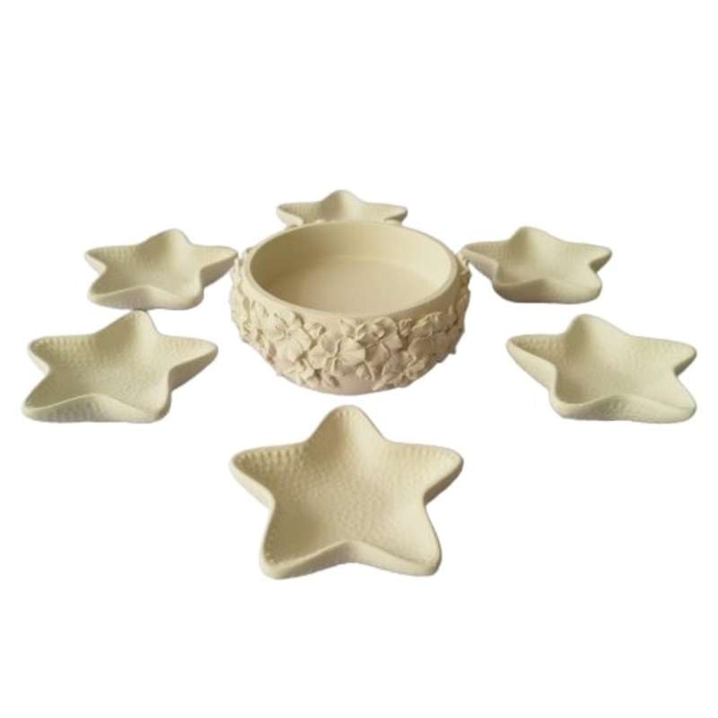 مجموعه ظروف هفت سین 7 پارچه مدل دایانا