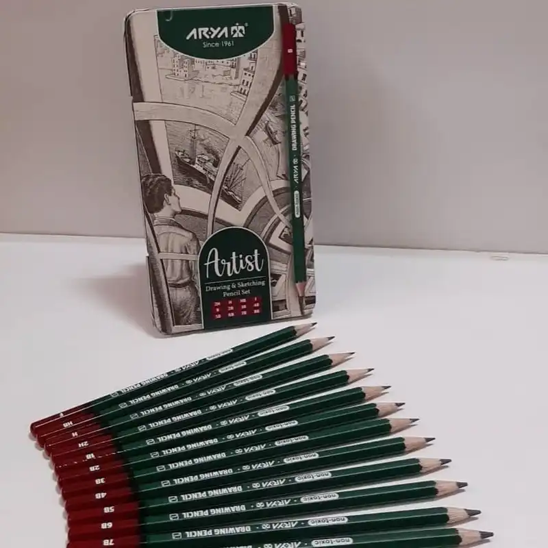 مداد طراحی آریا مدل Artist کد 001-3075 مجموعه 12 عددی