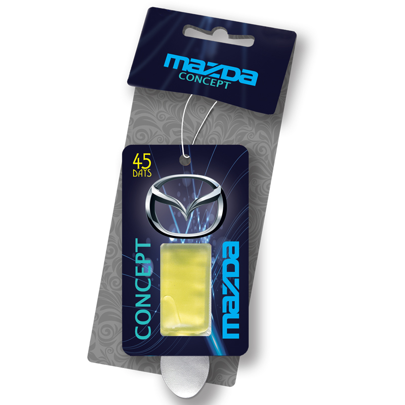 خوشبو کننده خودرو کوییک کلین طرح Mazda-L با رایحه لیمو حجم 4.5 میلی گرم