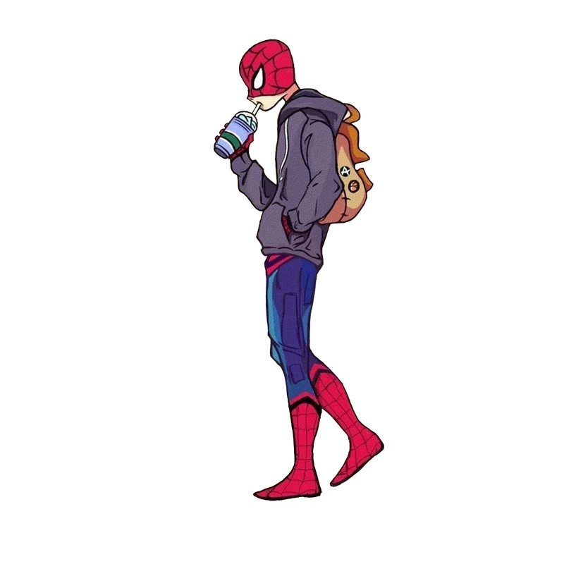 استیکر لپ تاپ و موبایل مدل سریال طرح مرد عنکبوتی اونجرز مارول Spider Man Avengers Marvel کد 3900