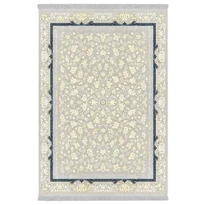 فرش پارچه‌ای دفه مدل فرشینه هازان مخمل طرح فانتزی کد 3283