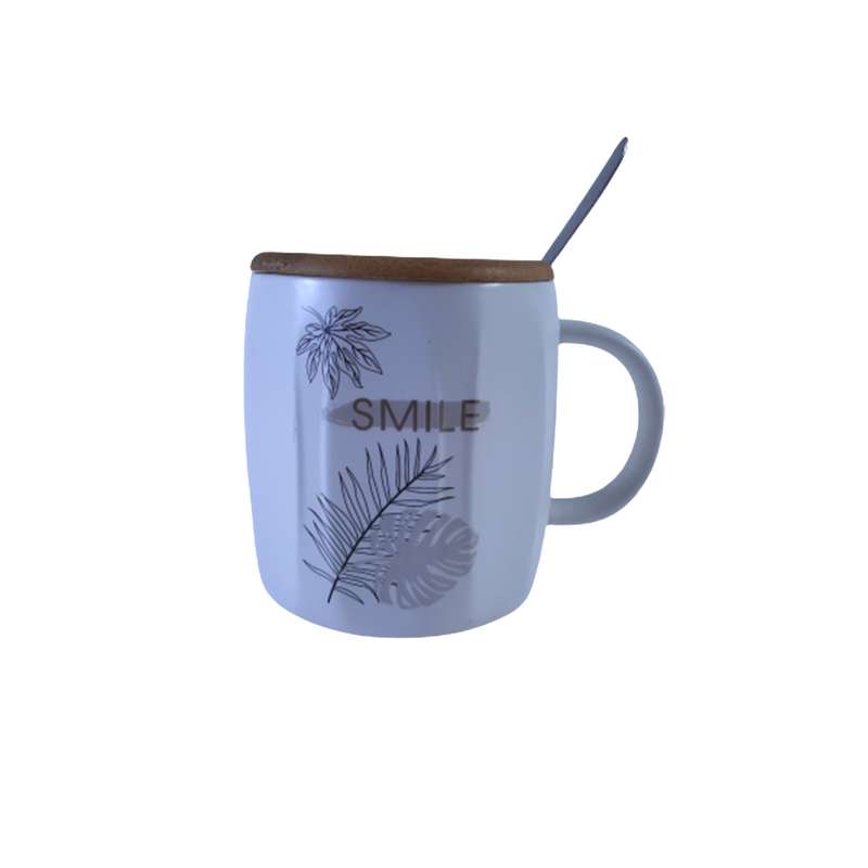 ماگ طرح برگ مدل smile