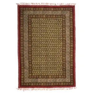 سفره قلمکار زابلیان طرح 176-11-118 سایز 100 × 150 سانتی متر