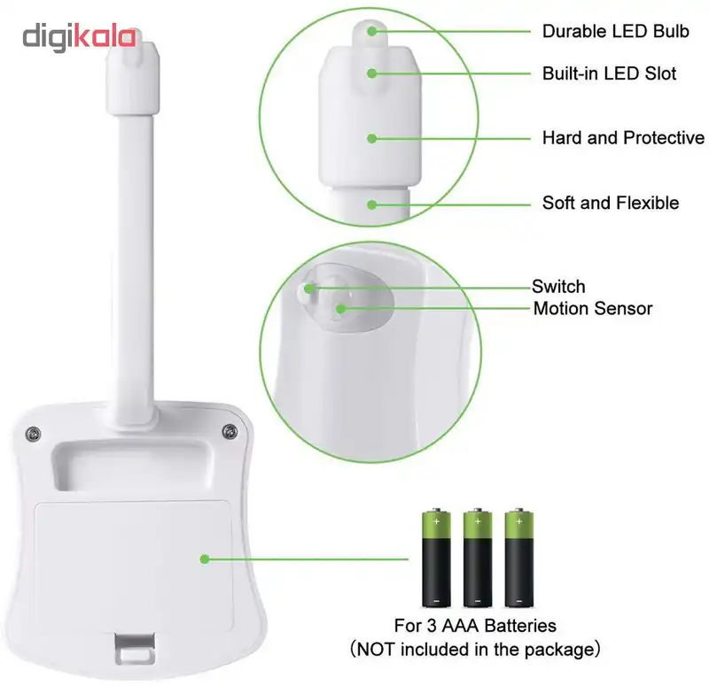 چراغ توالت فرنگی لایت باول کد 01TW