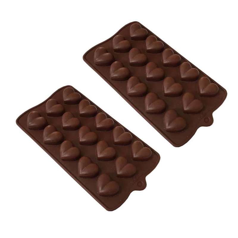 قالب شکلات مدل قلب كوچك مجموعه 2 عددي