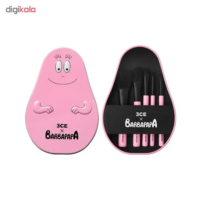 برس آرایشی طرح بارباپاپا مجموعه 5 عددی