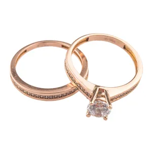 حلقه و پشت حلقه طلا 18عیار کد SR104